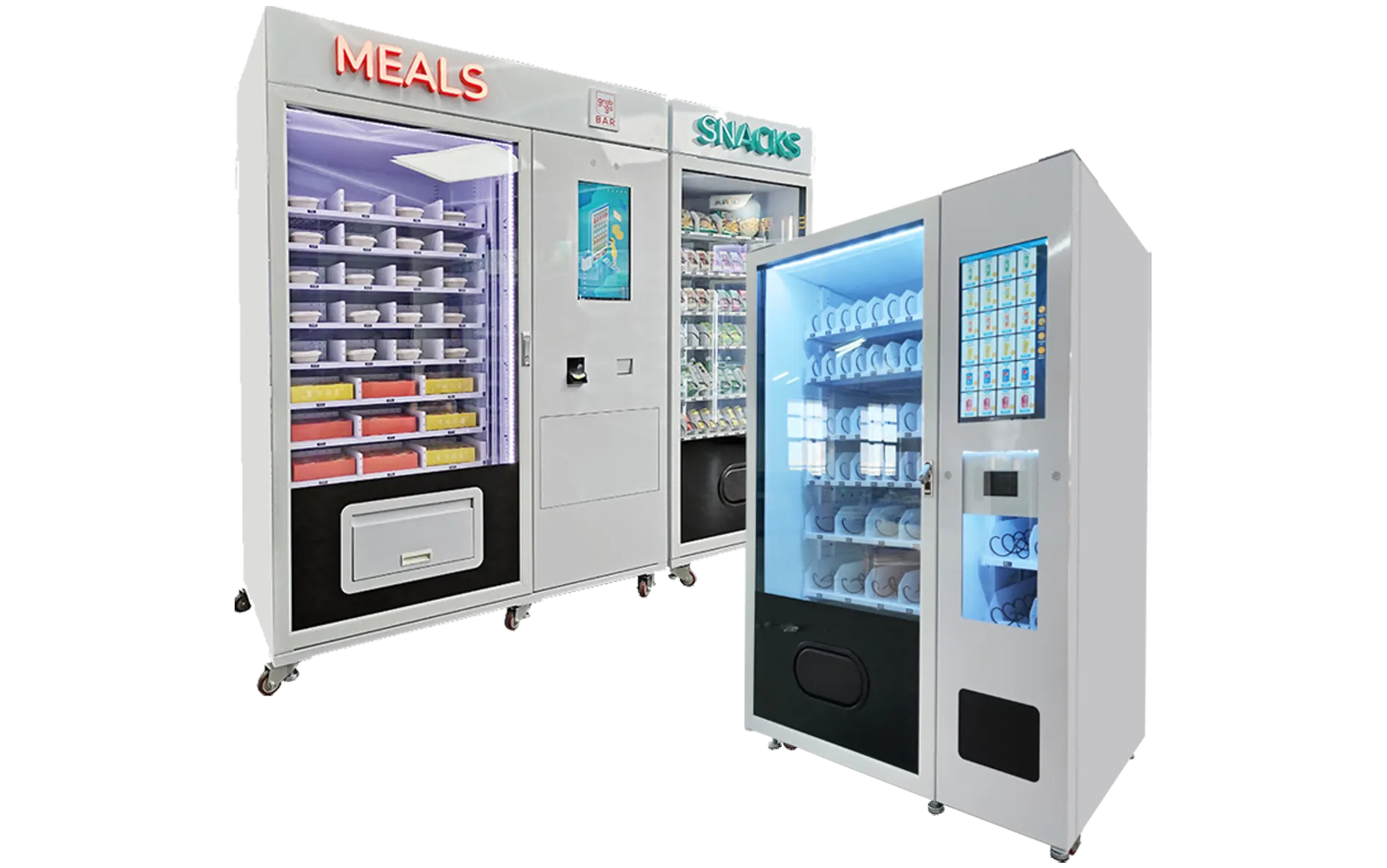 weimi snack drink vending machine 300 big capacity suitable for selling meals pre made food,factory and office vending solution